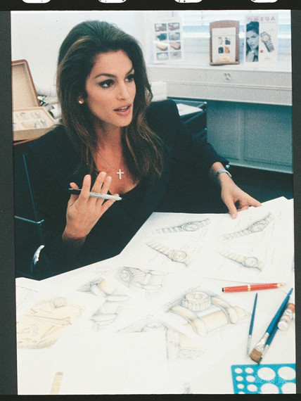 Long Cooperation Between UK Steel Cases Omega Constellation Fake Watches And Cindy Crawford