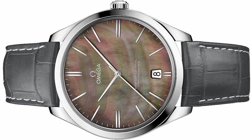 Male Fake Omega De Ville 432.53.40.21.07.001 Watches UK With Tahiti Mother-of-pearl Dials