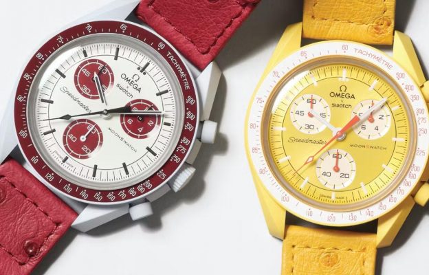 SWATCH & UK PERFECT SUPER CLONE OMEGA’S MOONSWATCH LOOKS LUXE IN OSTRICH LEATHER